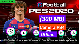 Jeu de Foot - PES 2020 PPSSPP Camera PS4 sur Android hors connexion