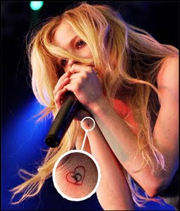 Avril Lavigne Tattoo on her inner left wrisgfdgdgfdf