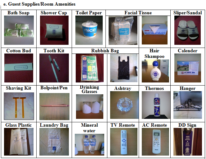 Hasil gambar untuk contoh guest supplies in hotel