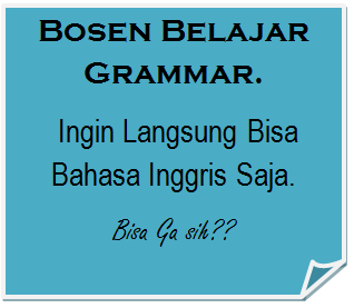 Perlu dilupakan dalam speaking bahasa Inggris , bukankah demikian