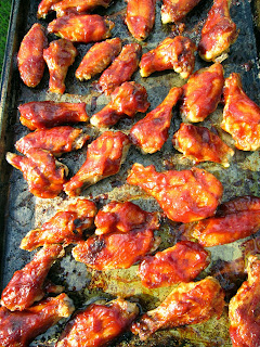 Sweet and Sticky Chicken Wings  from Frugal in Florida 