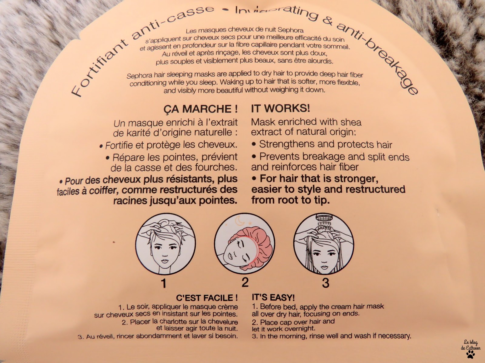 Masque cheveux nuit au karité de Sephora