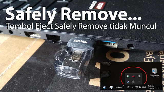 Pernahkah mengalami tombol Eject Safely Remove tidak Muncul?