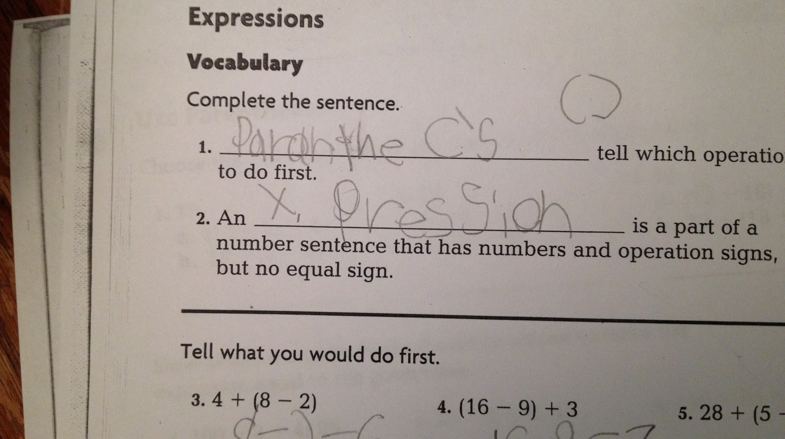 Paranthe Câ€™s = parenthesis