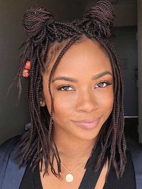 Chunky afro box braids hairstyles that will make you 