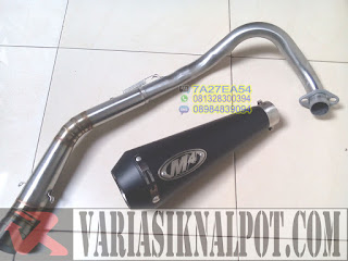 harga Knalpot Racing Jupiter MX King 150 Satria FU Slincer M4 Black