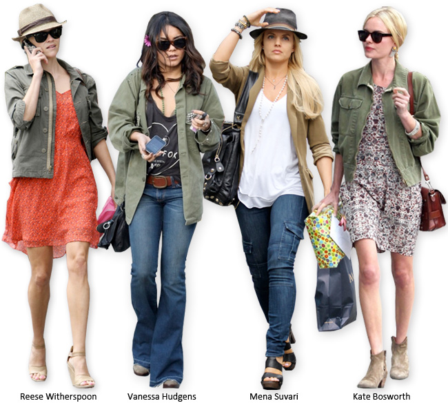 Celebrity style: Khaki jackets