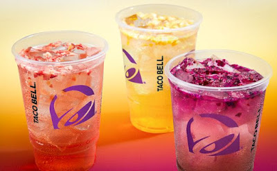 Taco Bell's Agua Refrescas line-up.