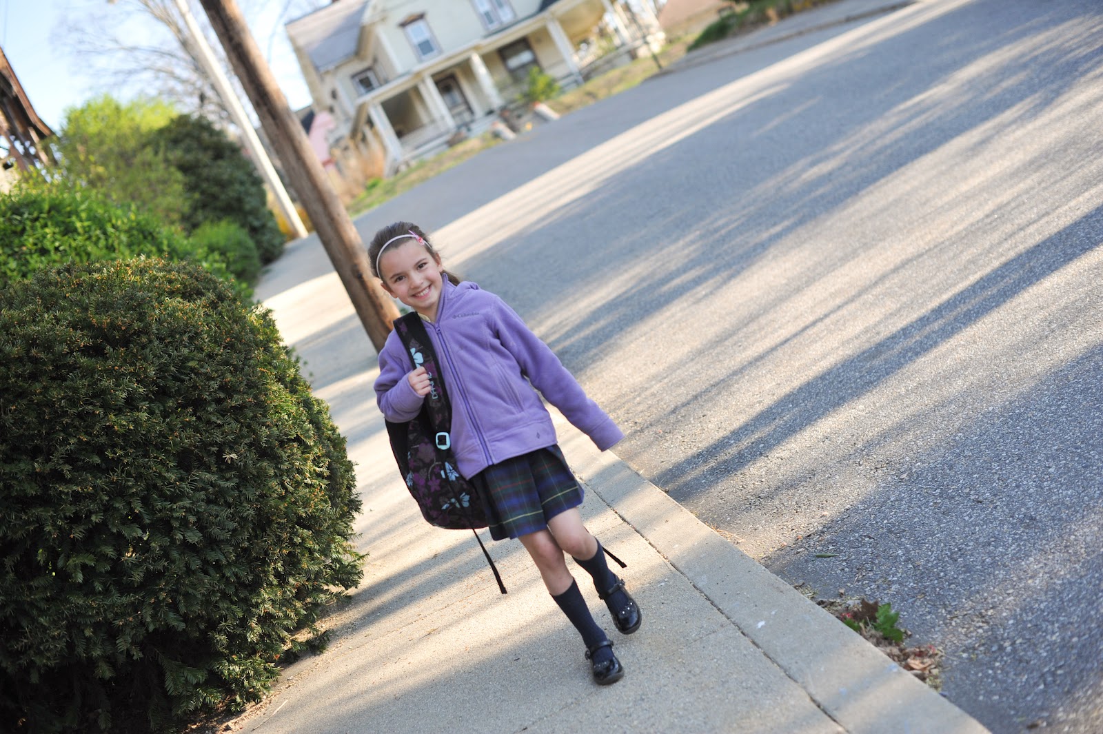 Little Girl Walking To School Walking my sweet little school