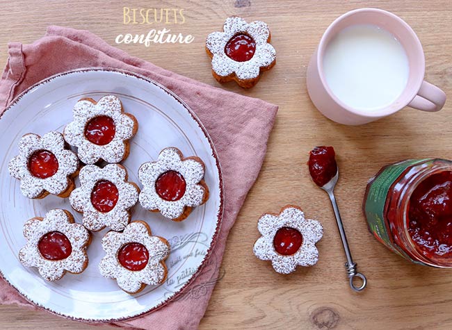 biscuits confiture à la fraise