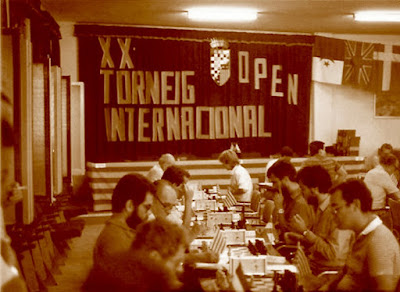 XX Open Internacional de Ajedrez de Berga 1987, sala de juego