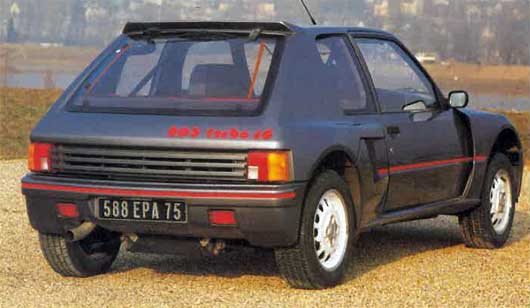 PEUGEOT 205 TURBO 16