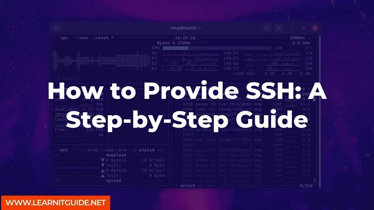 How to Provide SSH A Step-by-Step Guide