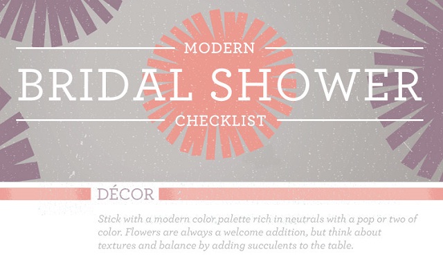 Image: Modern Bridal Shower Checklist #infographic