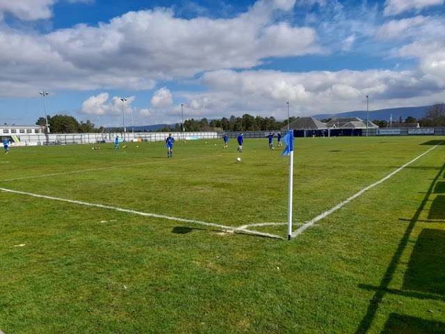 View of Seafield Park, Grantown-On-Spey ahead of Highland League match between Strathspey Thistle and Buckie Thistle