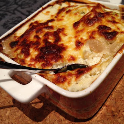 Healthy Chicken Mushroom and Ricotta Lasagna 