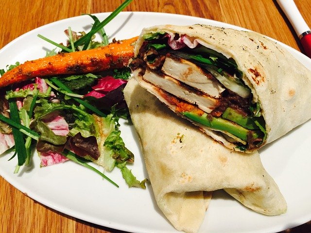 Veggie Bean Wrap, organic family meals, organic recipe, tortilla wrap