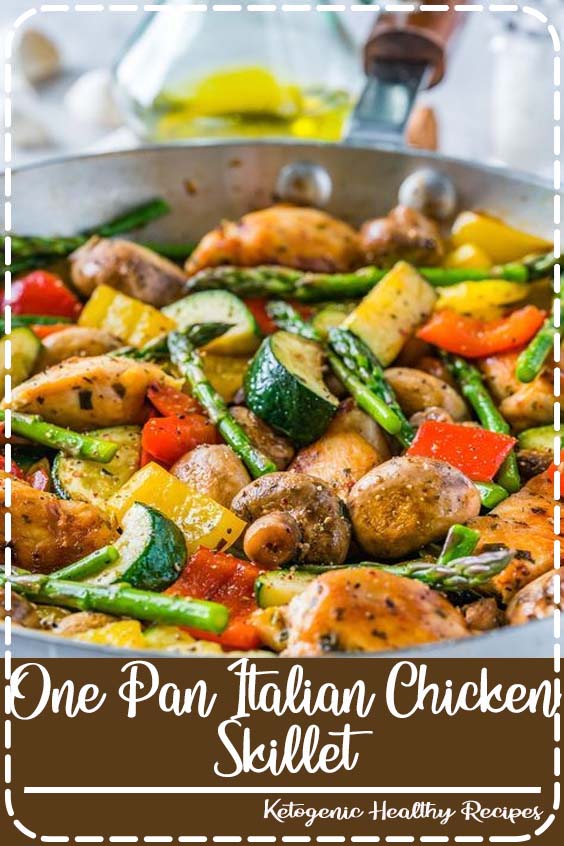 One Pan Italian Chicken Skillet is a NEW 20 Minute Dinner Idea! - Clean Food Crush
