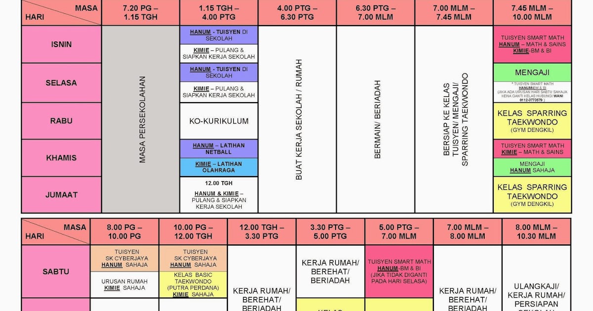 Cara Buat Jadual Belajar Berkesan – Islalisa Corset