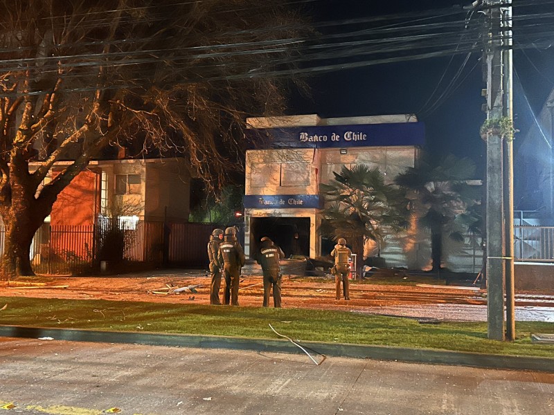 Explosión en cajero automático sacude el centro de Temuco
