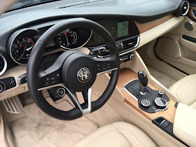 Interior view of 2018 Alfa Romeo Guilia Ti Lusso Q4
