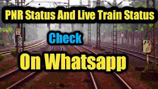 check PNR status on whatsapp