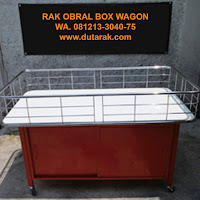 rak obral box wagon promosi