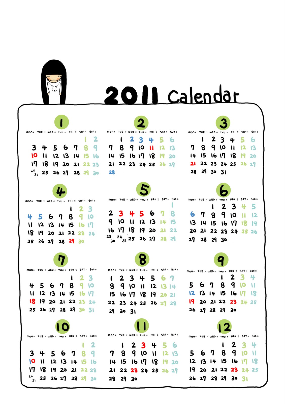 My Viga 11 年 桌歷 Calendar 預購 11年カレンダー 先行予約