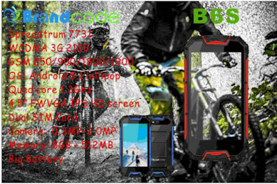  tapi kali ini yakni versi adventurenya brandcode smartphone Brandcode B6S, Paling Awet dengan Baterai Gede