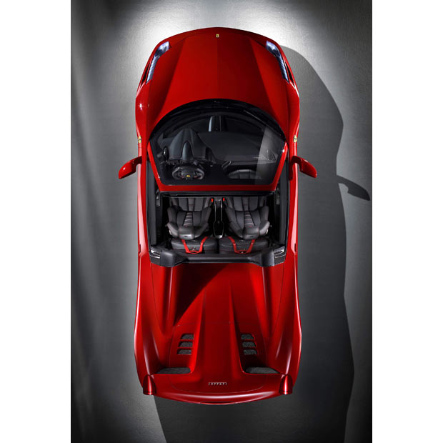 For carloving readers the Ferrari'458 Spider' which will be presented at