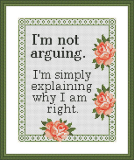 Funny sassy cross stitch quote embroidery pattern - Tango Stitch