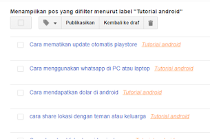 apa itu label postingan blog ?
