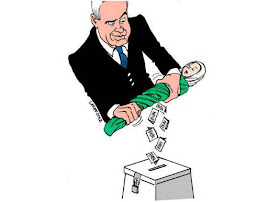 Latuff - Charge - sangue palestino e as eleições em Israel