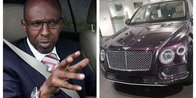 lawyer Ahmednassir Abdullahi in his 40 Million Bentley