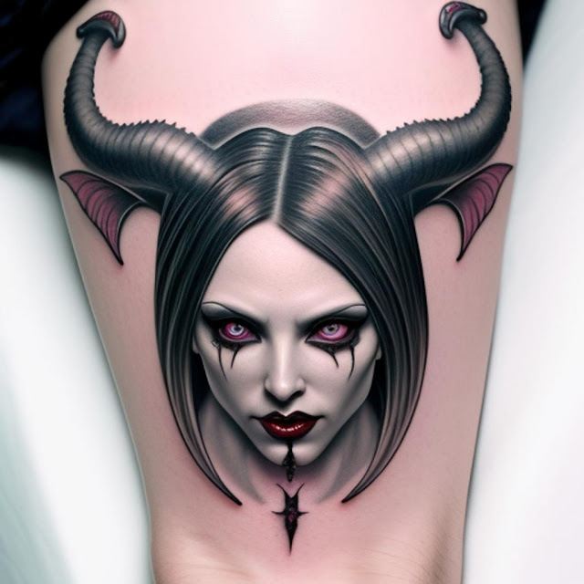 Succubus, Tattoo, Design, Art