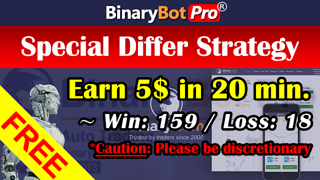 Special Differ Strategy | Binary Bot | Free Download