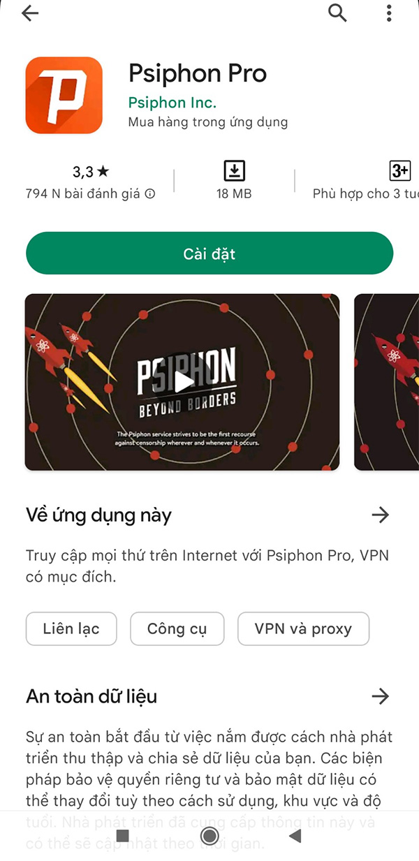 Psiphon Pro - App VPN truy cập mọi thứ trên internet b3