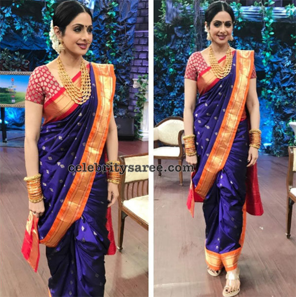 Sridevi Kapoor in Marati Style Saree