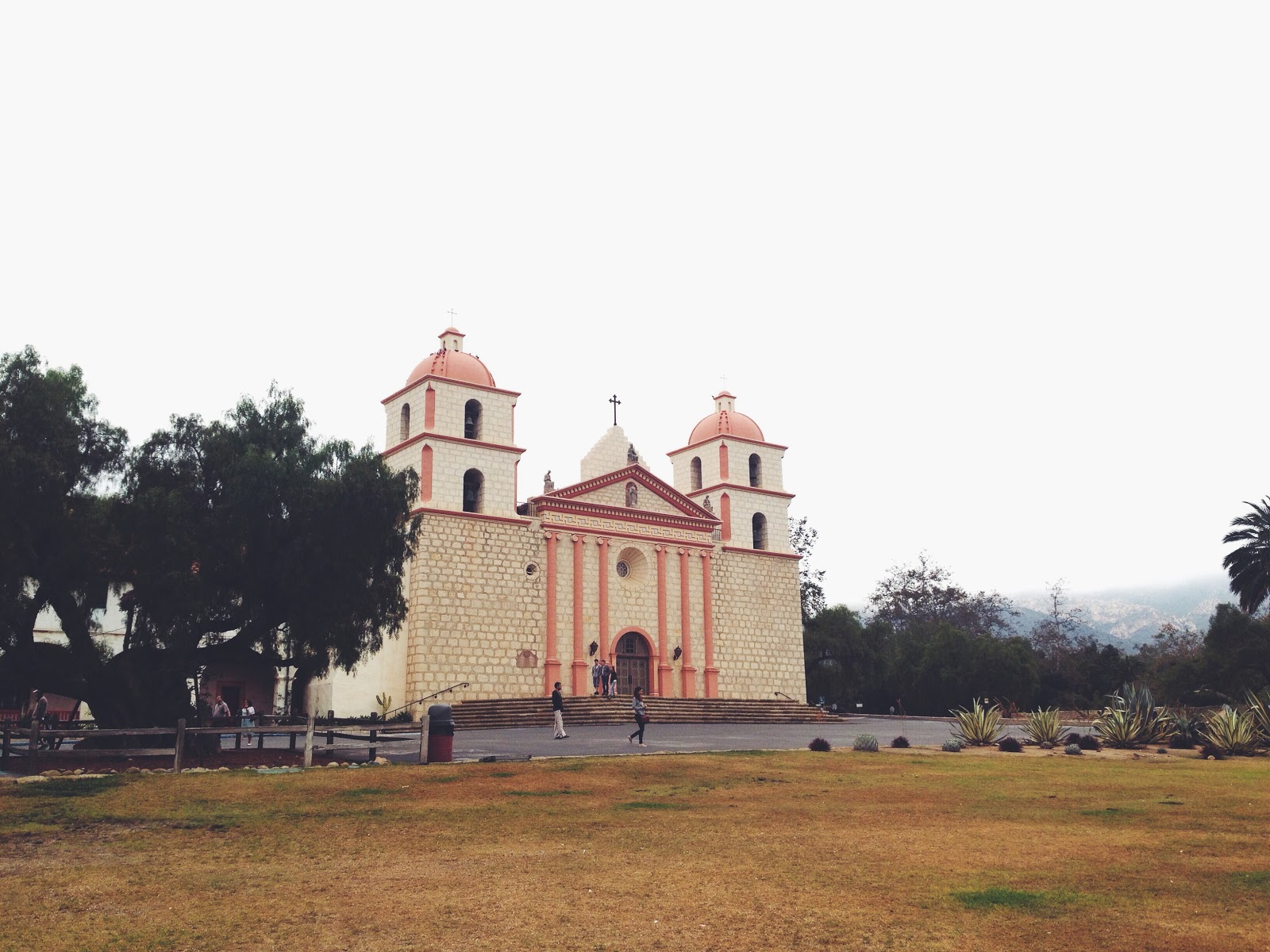 Front of Old Santa Barbara Mission