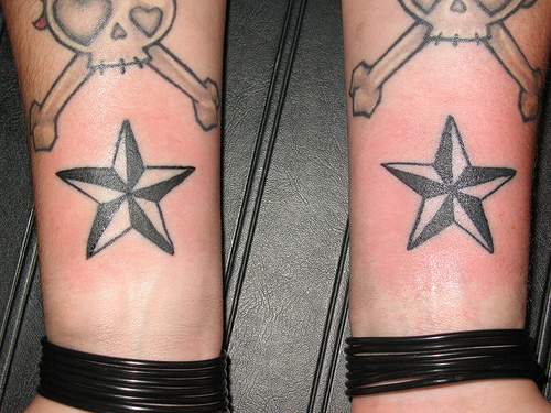 mens star tattoo designs