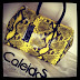 Caleidos Yellow python bag