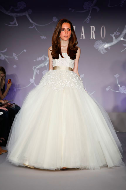 katie holmes wedding dress. Kate Middleton wedding dress