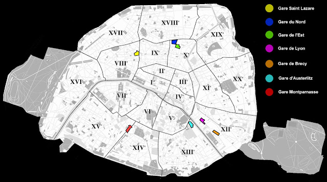 Gares ferroviaires parisiennes