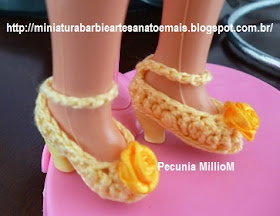 sapatos de Crochê Para a Boneca Susi Por Pecunia MillioM 2