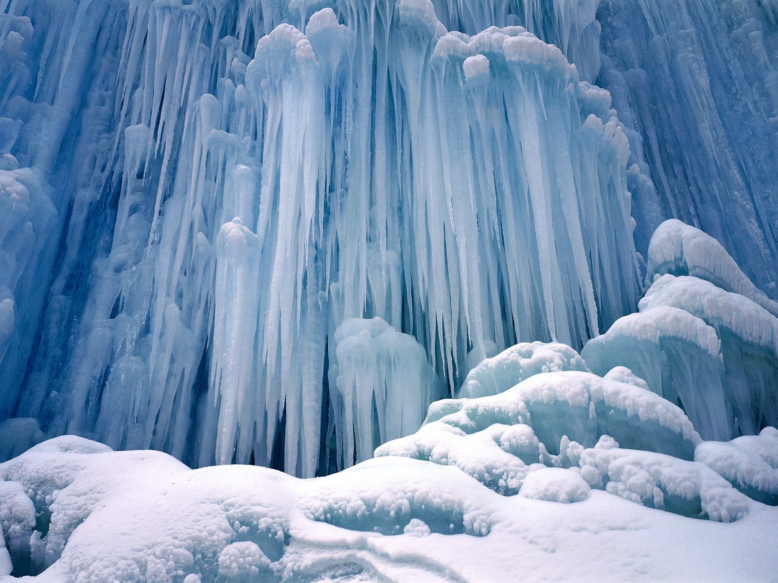 Winter Frozen Waterfall