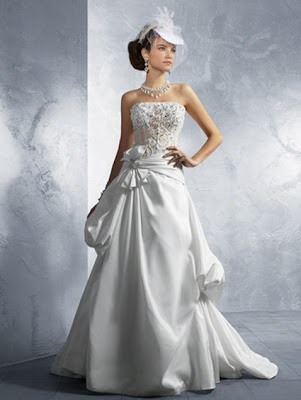 Crystal+Beading+%2526+Sequins+Taffeta+Net+over+Lace+Wedding+Dresses