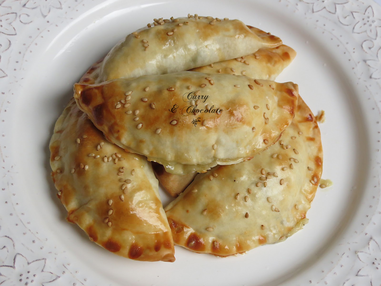 Empanadillas de setas y espárragos - Mushroom and asparagus turnovers