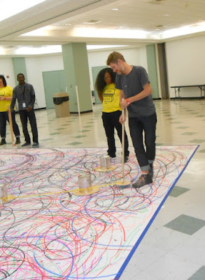 Spirograph Mural Art Exhibits in Philadelphia 