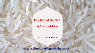 Std. XI (Prose) 1.3 The Call of the Soil- A scent of Rice - Analysis