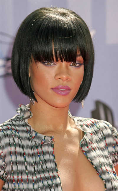 rihanna short bob hairstyles